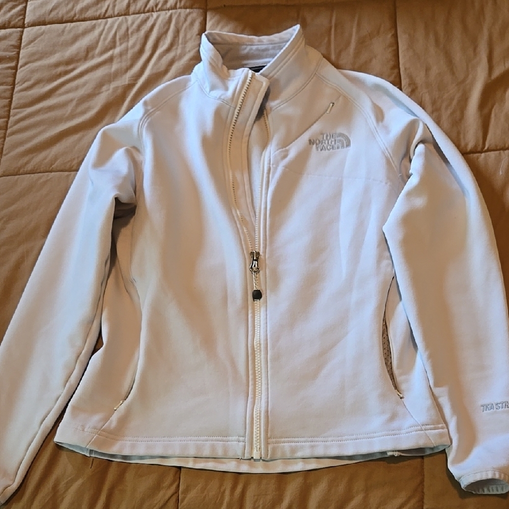 The North Face White Full-Zip Jacket